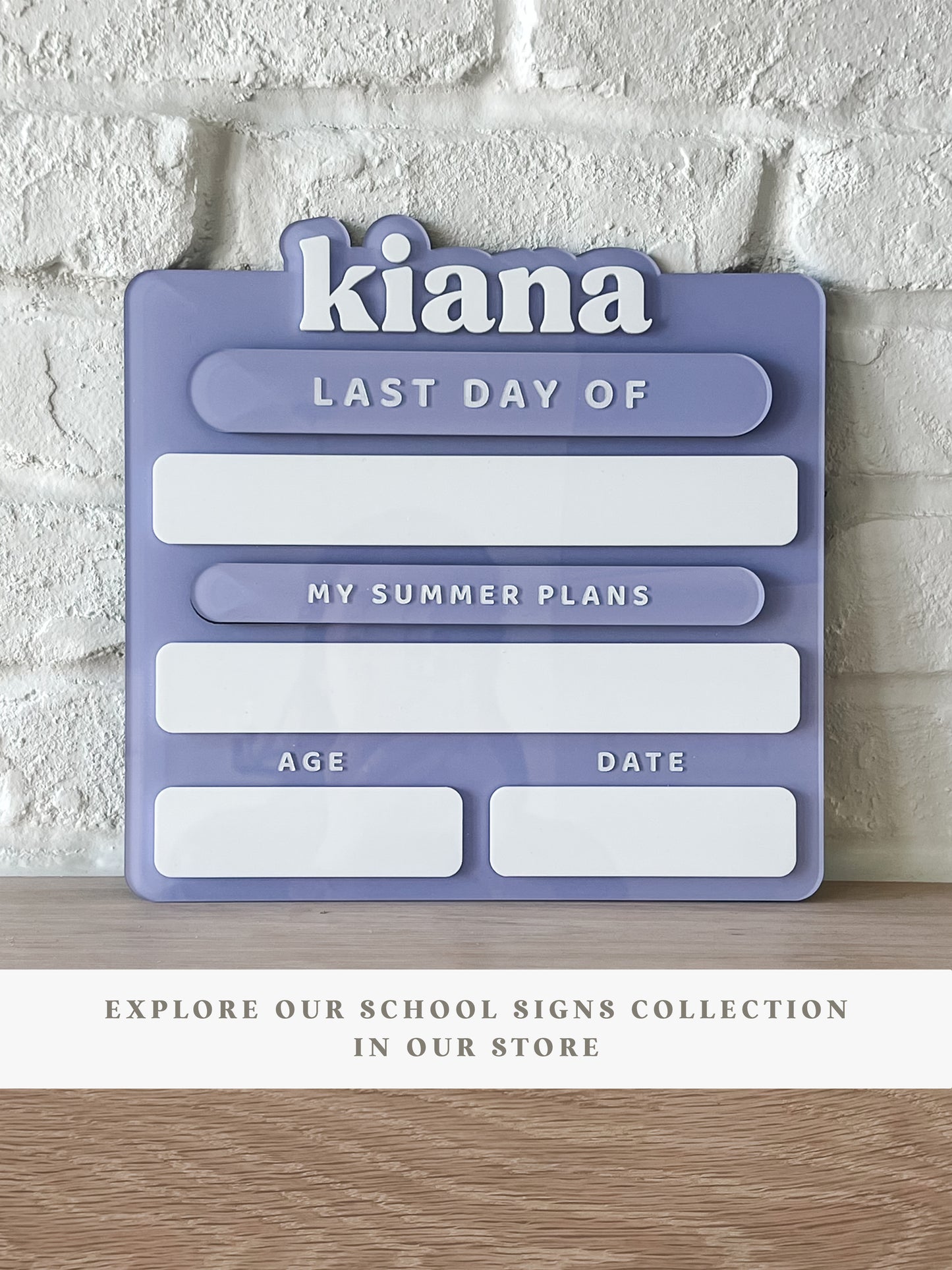 Ultimate Personalized Acrylic Back to School Sign