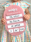 Oval Personalized First Day of School Sign