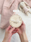 Starry Night Round Wood Monthly Milestone Cards