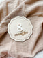 Wood Scallop Baby Milestone Sign