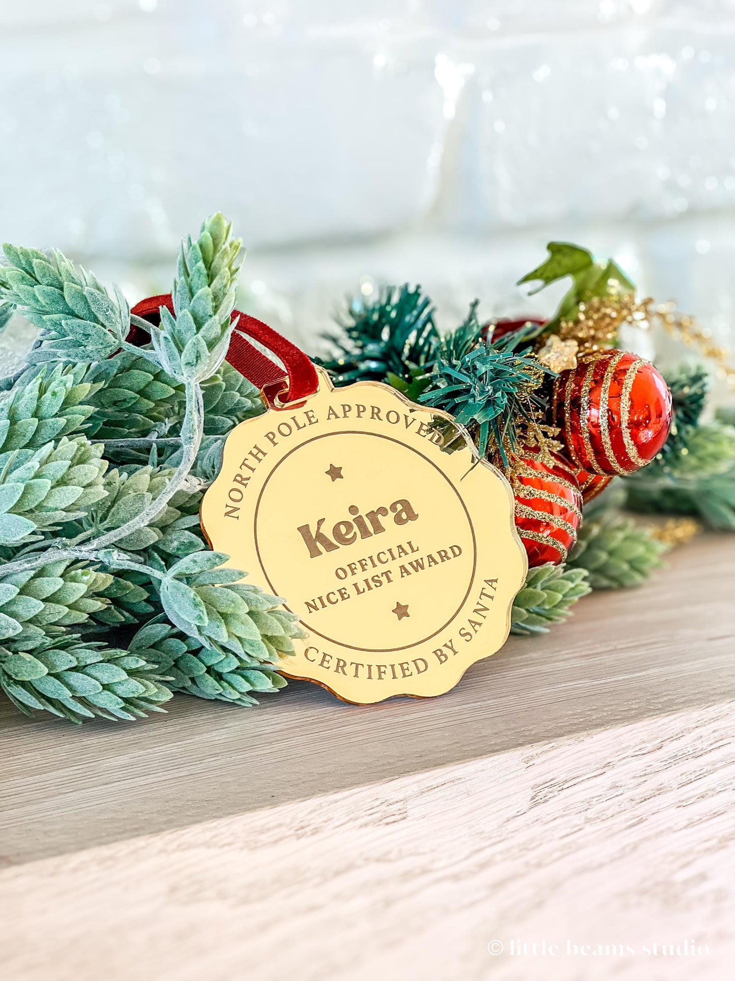 Personalized Santa Nice List Award