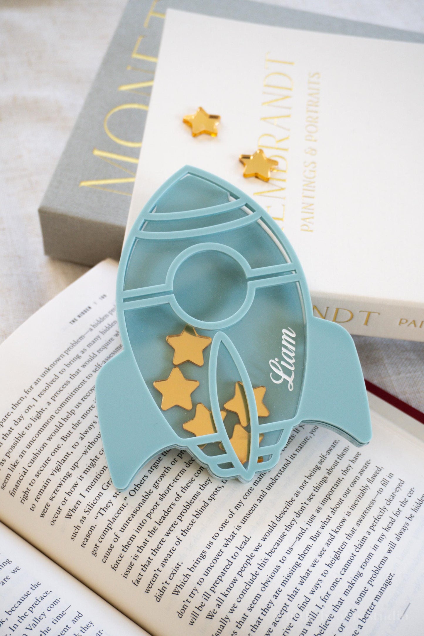 Personalized Rocket Kids Reward Jar With Star Tokens