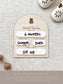 Teddy Bear Custom Baby Milestone Board