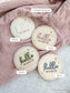 Starry Night Round Wood Monthly Milestone Cards