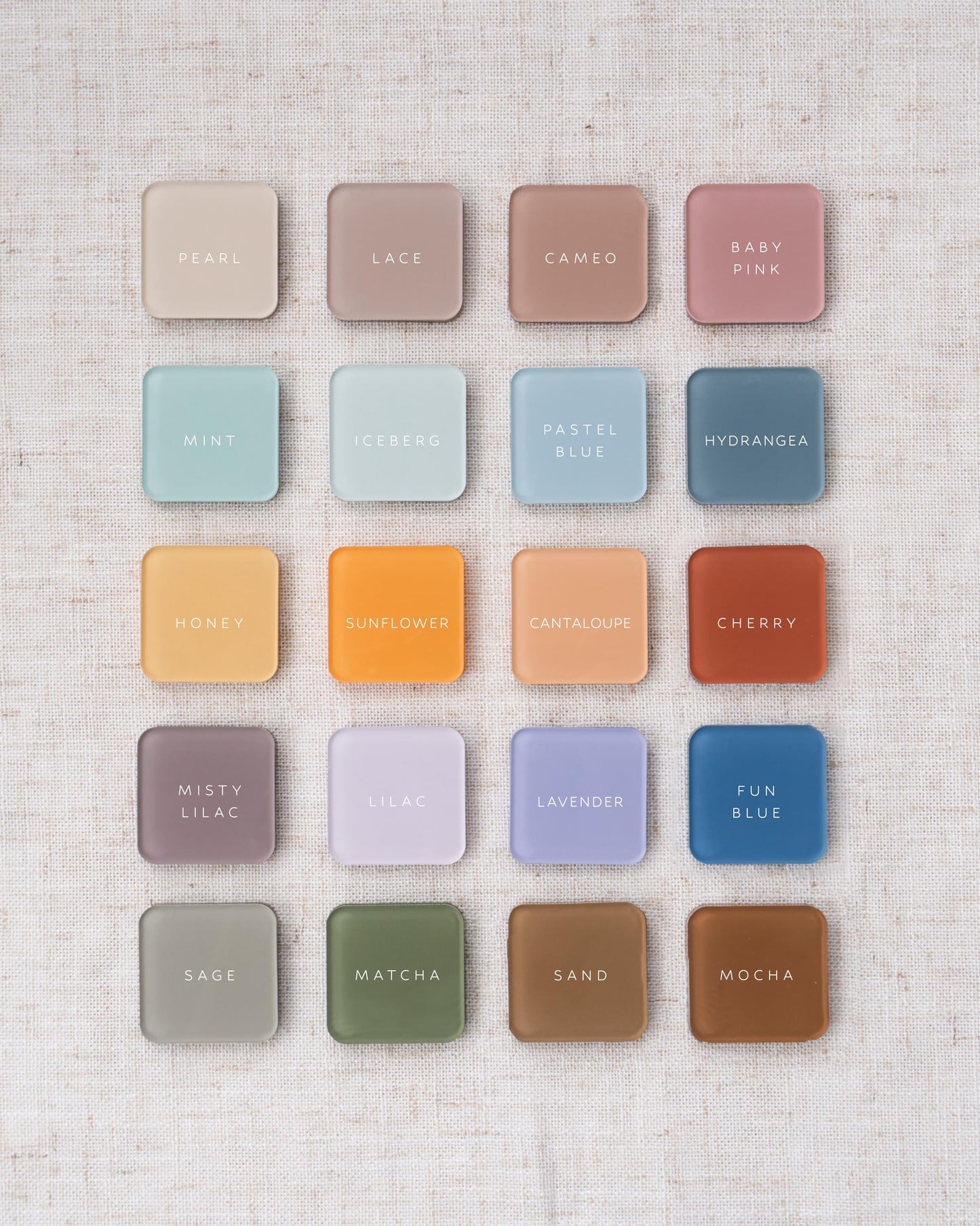 Acrylic Scallop Baby Milestone Cards