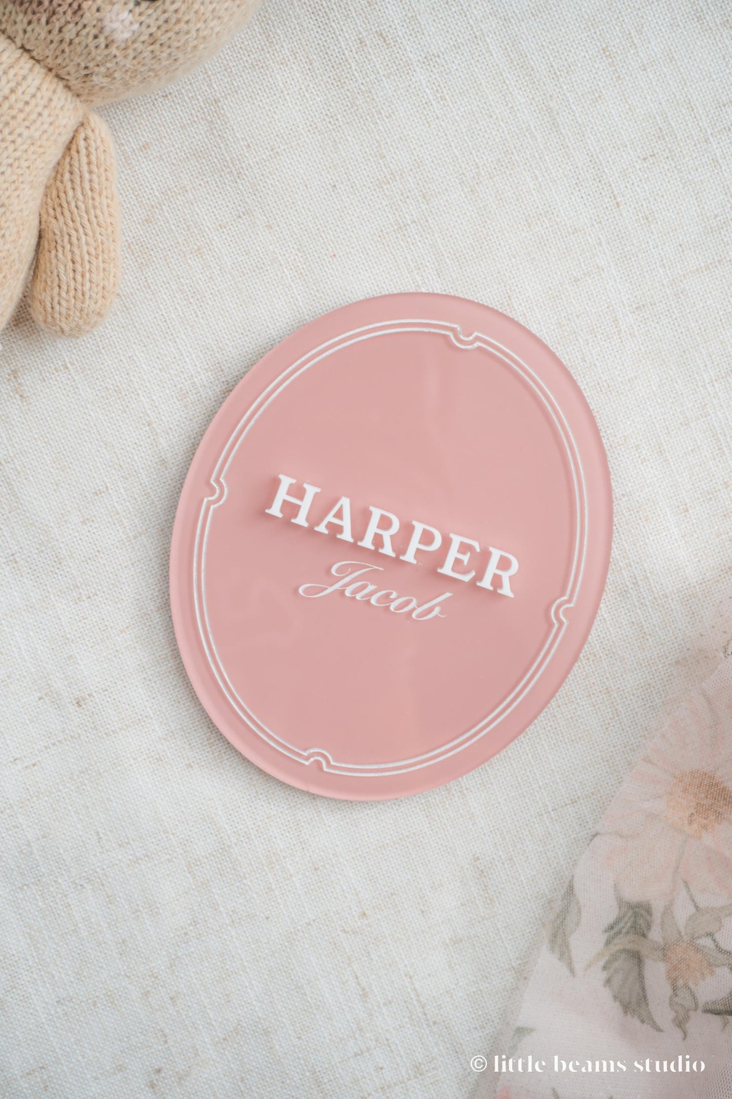 Classic Acrylic Baby Monthly Milestone Sign