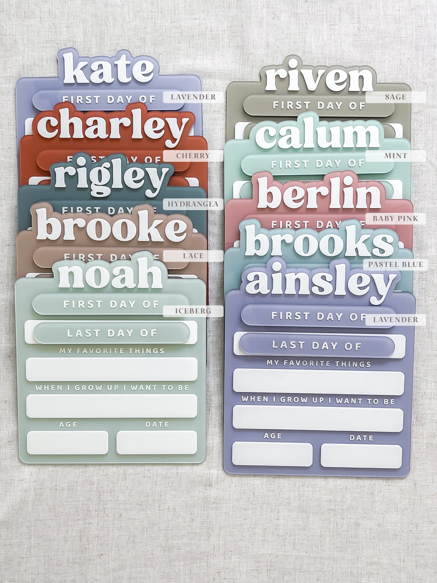 Personalized Acrylic Back to School Sign