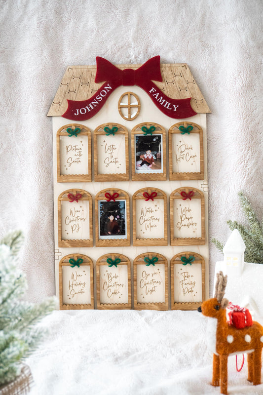 Personalized Christmas Bucket List Photo Board