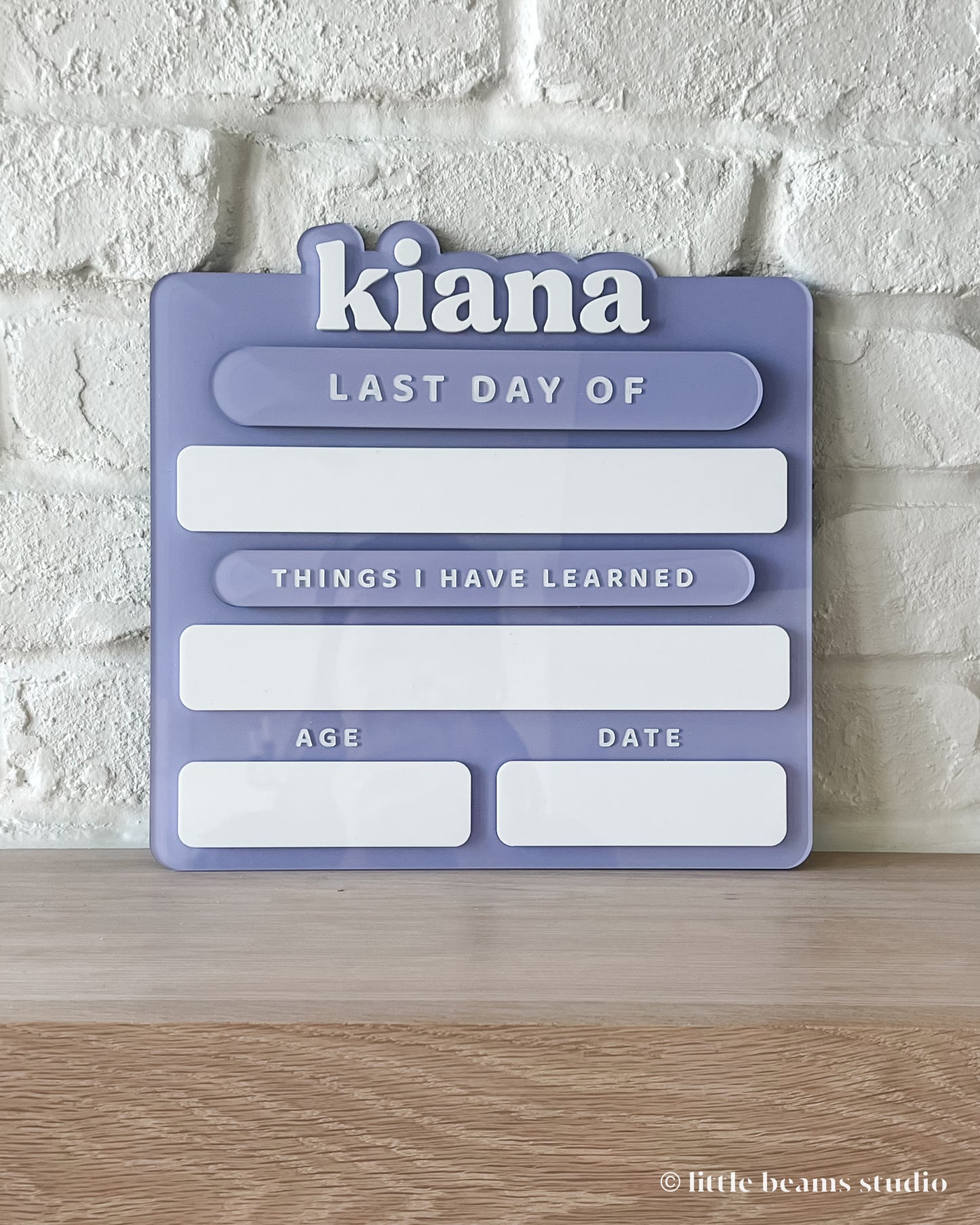 Ultimate Personalized Acrylic Back to School Sign