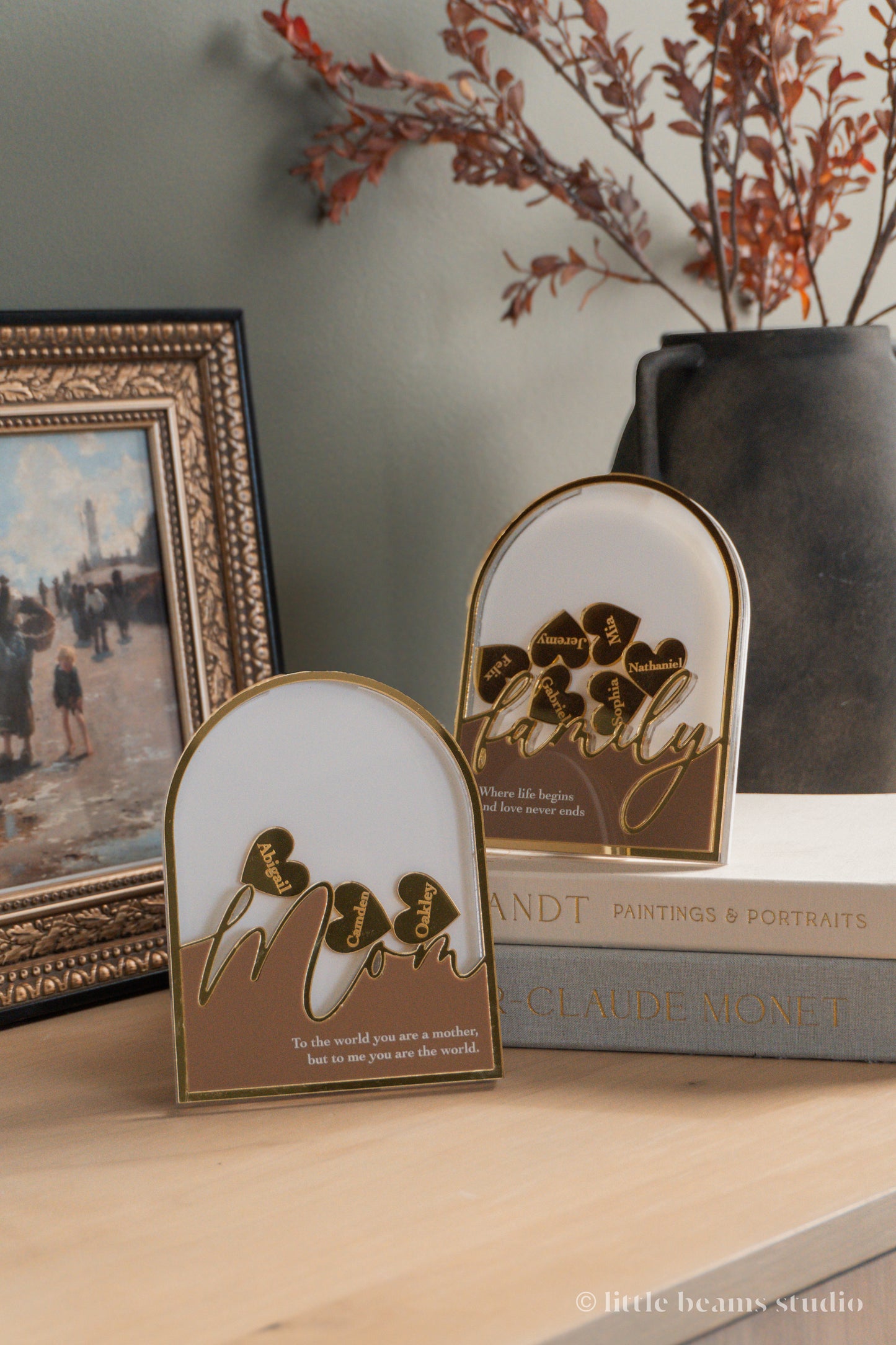Personalized Mom Shaker Frame With Children Names