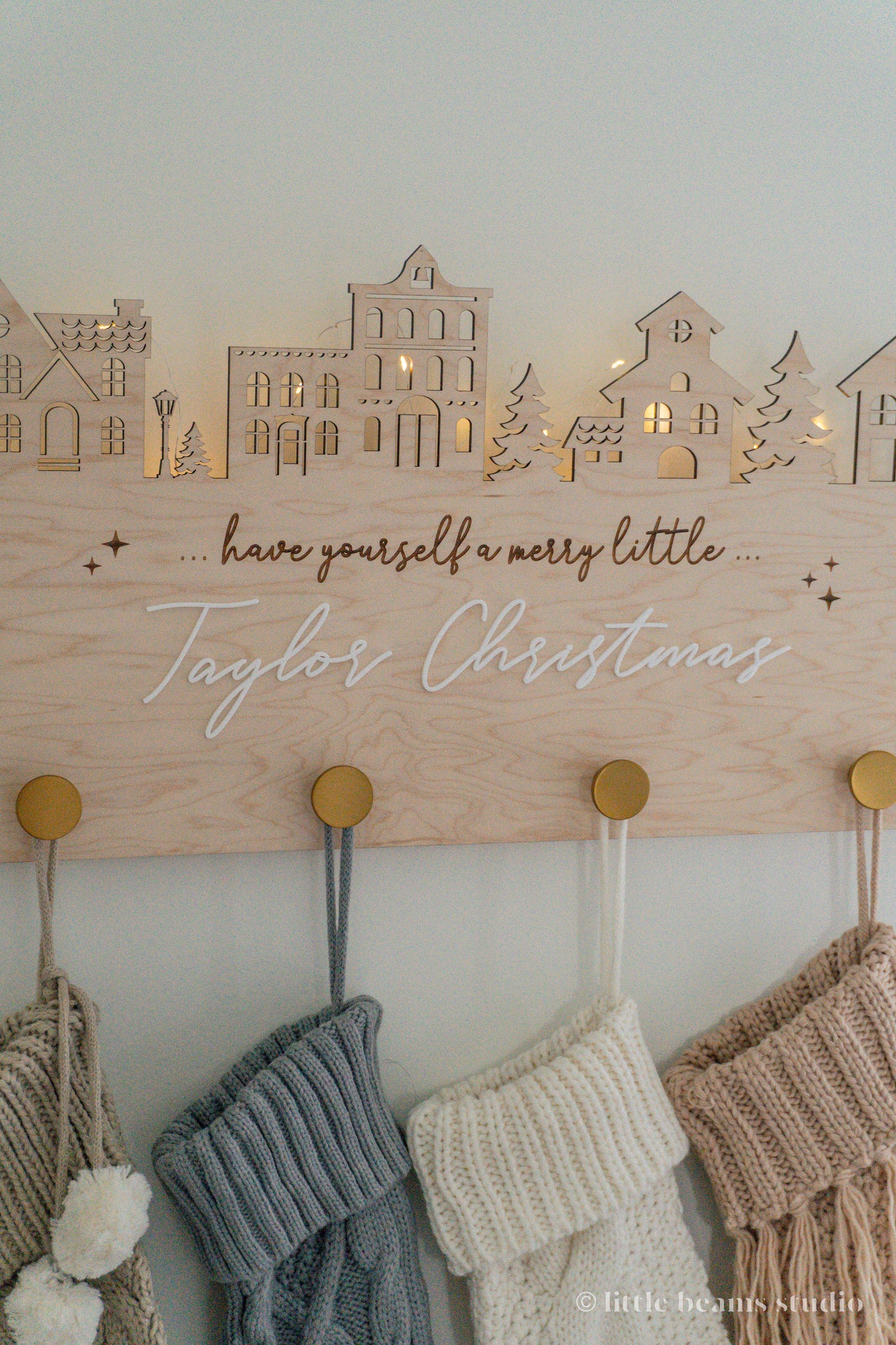 Personalized Christmas Stocking Hanger