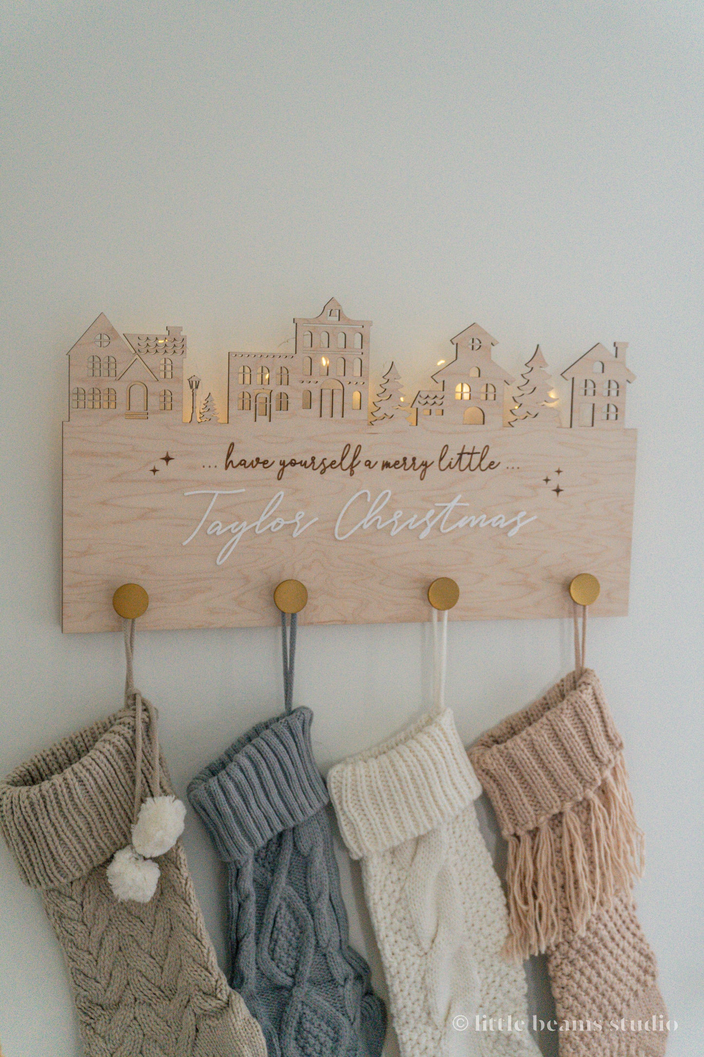 Personalized Christmas Stocking Hanger
