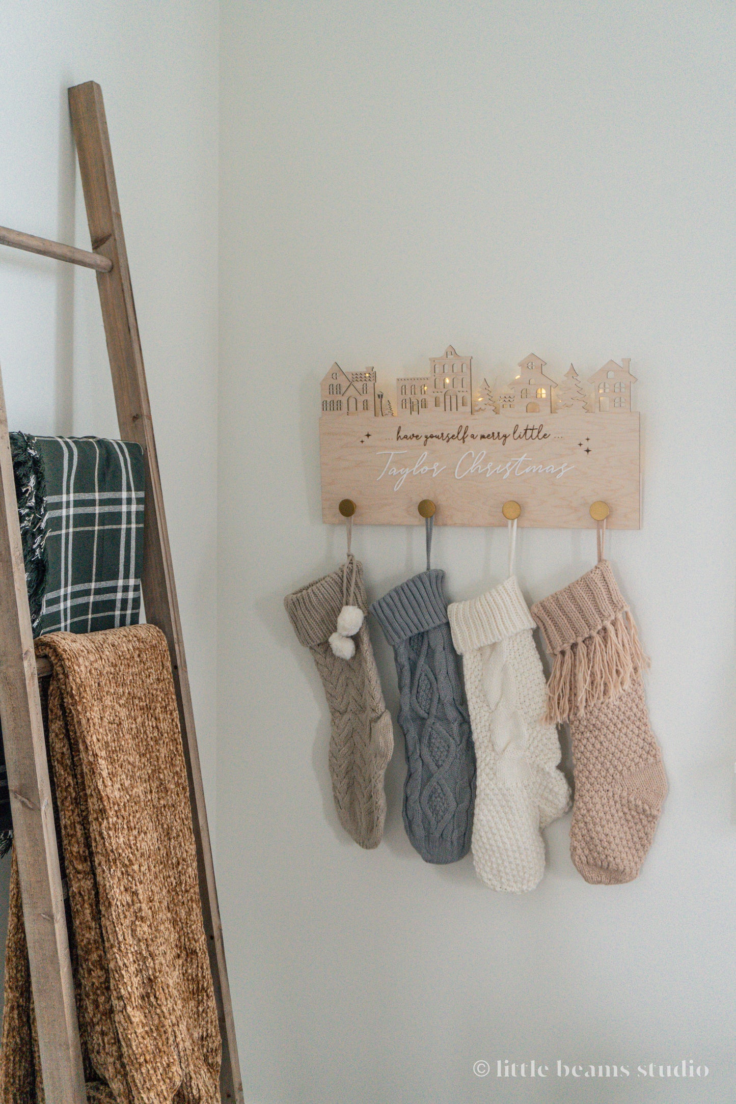 Personalized Christmas Stocking Hanger