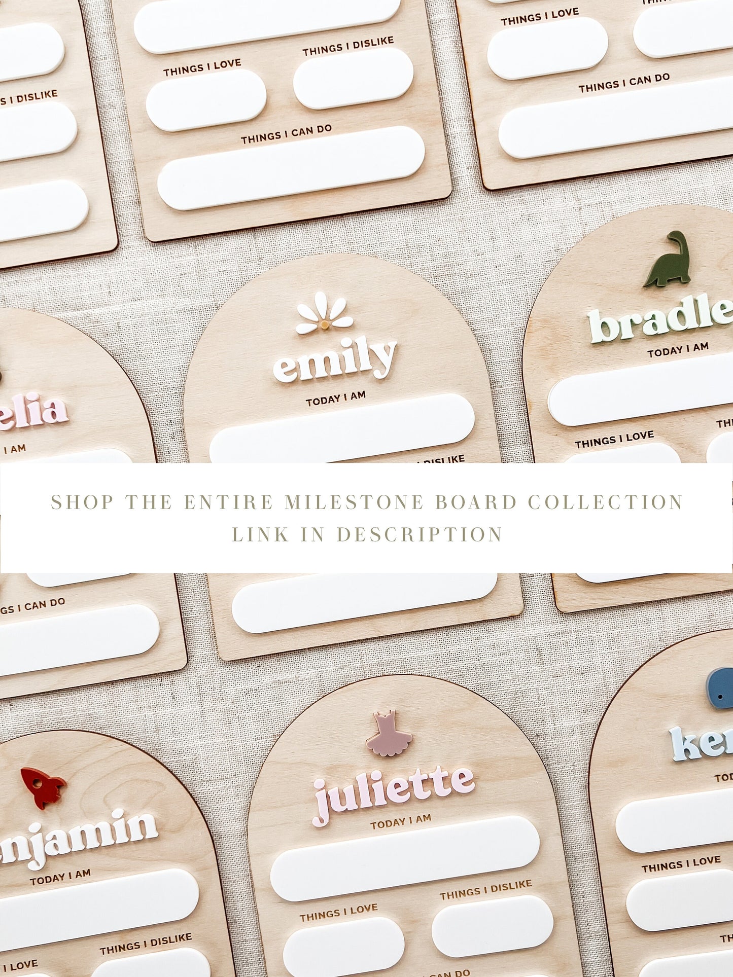 Teddy Bear Custom Baby Milestone Board