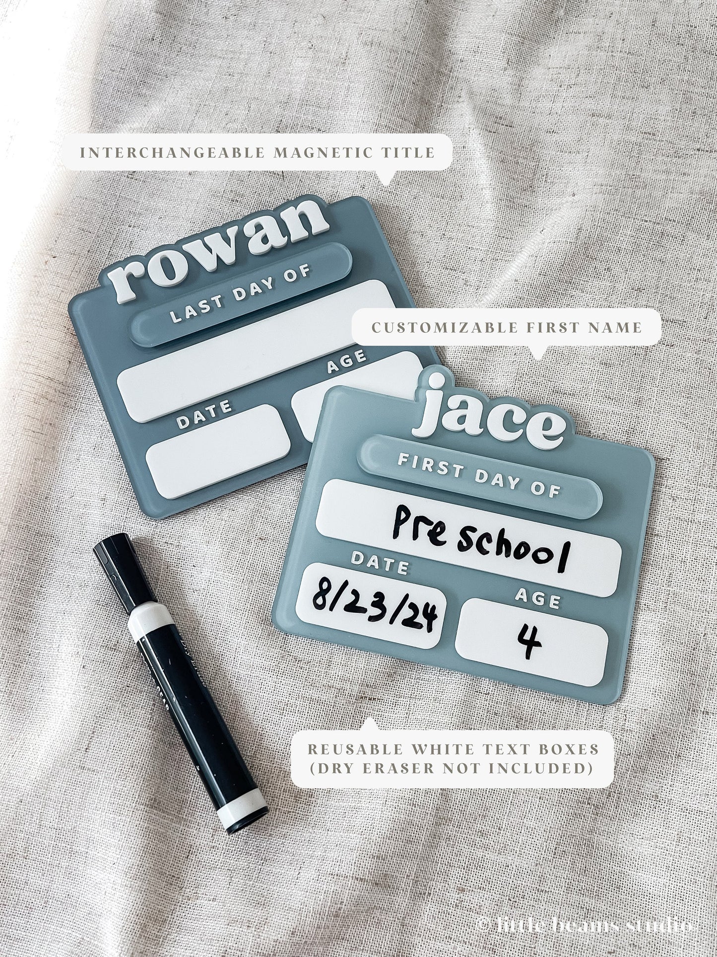 Personalized Acrylic Back to School Sign