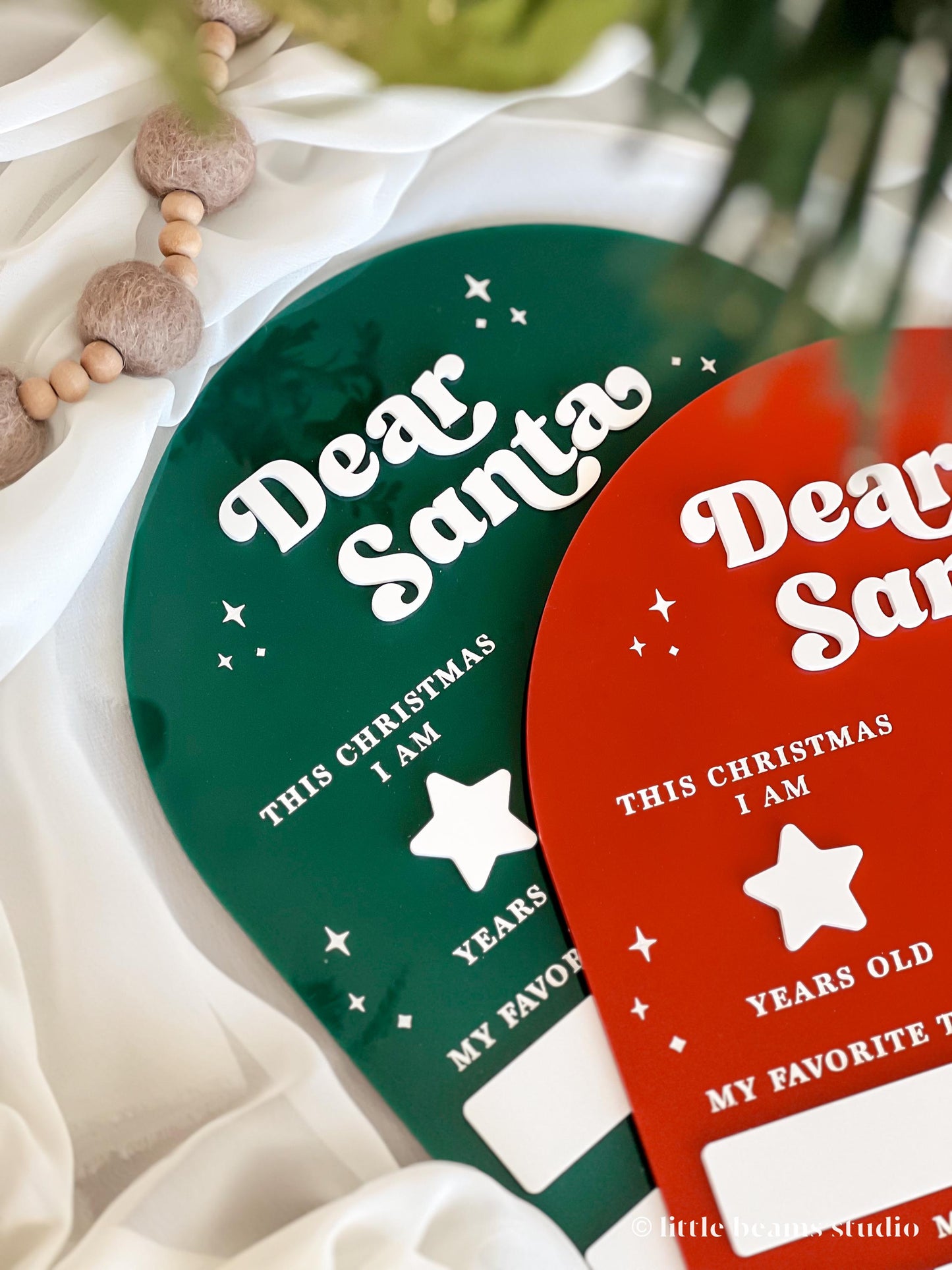 Dear Santa Christmas Wish List Sign