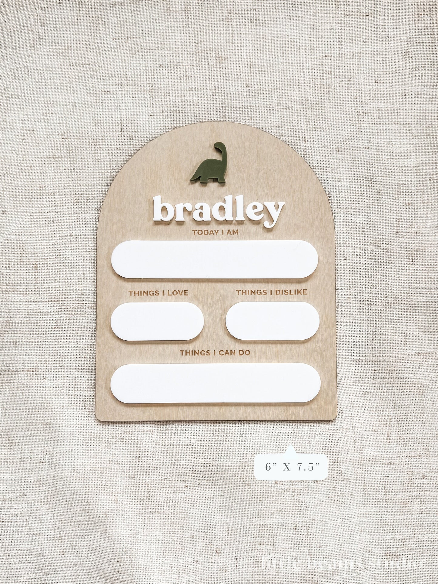Dinosaur Custom Baby Milestone Board