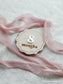 Wood Scallop Baby Milestone Sign