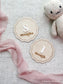Wood Scallop Baby Milestone Sign