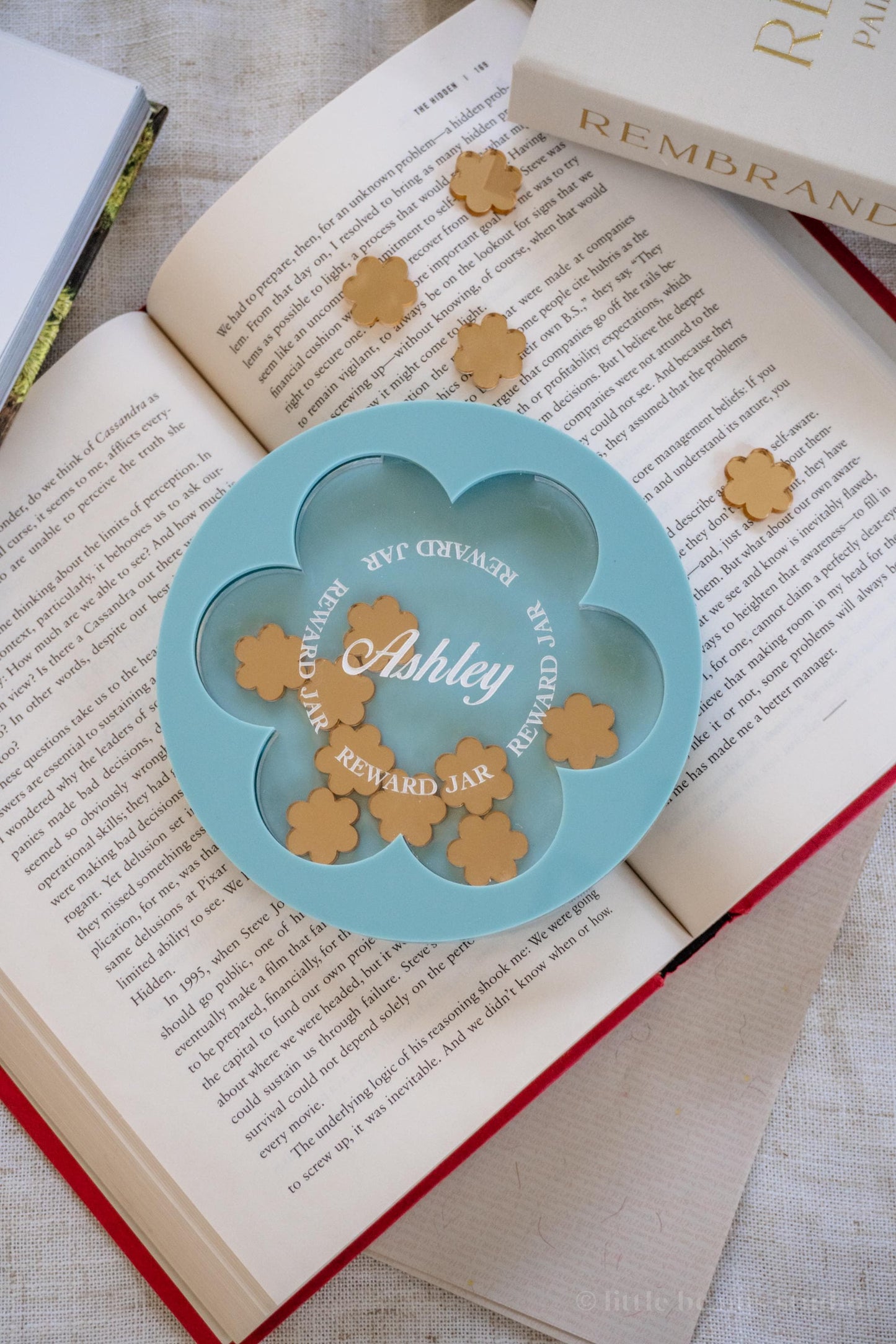 Personalized Kids Reward Jar With Flower Tokens